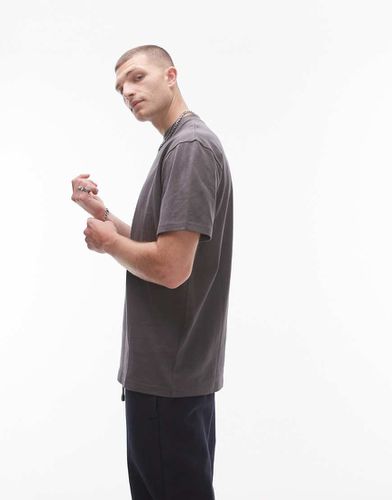 T-shirt oversize - Anthracite - Topman - Modalova