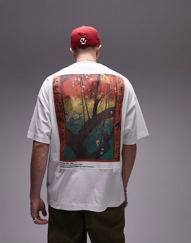 T-shirt ultra oversize à imprimé floral (collaboration avec le musée Van Gogh) - Topman - Modalova