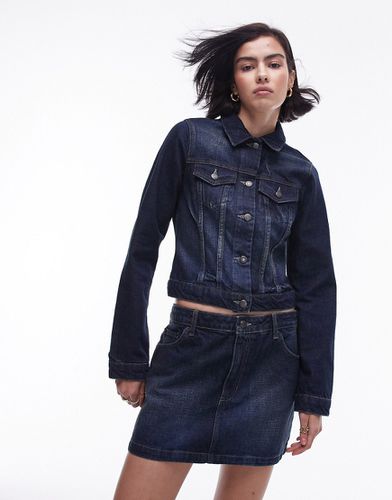 Veste d'ensemble en jean courte - profond vintage - Topshop - Modalova