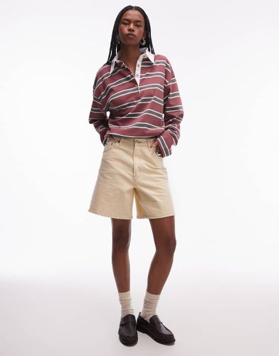 Bermuda en jean - Babeurre - Topshop - Modalova