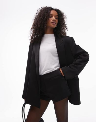 Blazer oversize en satin - Topshop - Modalova