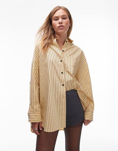 Chemise ultra oversize à rayures - Topshop - Modalova