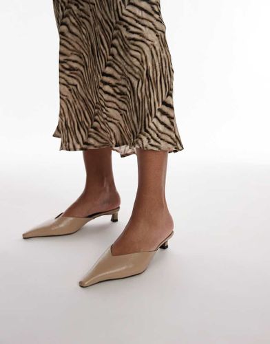 Dolly - Mules  talon et bout ferm - Taupe - Topshop - Modalova