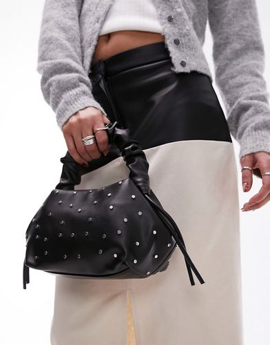 Genna - Sac à main clouté avec poignée froncée - Topshop - Modalova