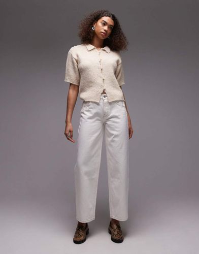 Jean  taille basse cintre - Blanc cass - Topshop - Modalova