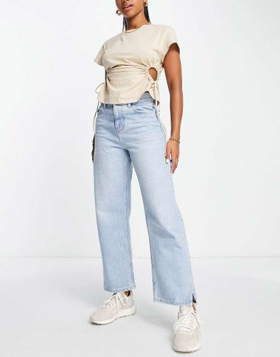 Jean droit délavé fendu - Topshop - Modalova