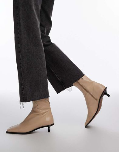 Noah - Bottes à talon élégantes en cuir de qualité supérieure - cassé - Topshop - Modalova