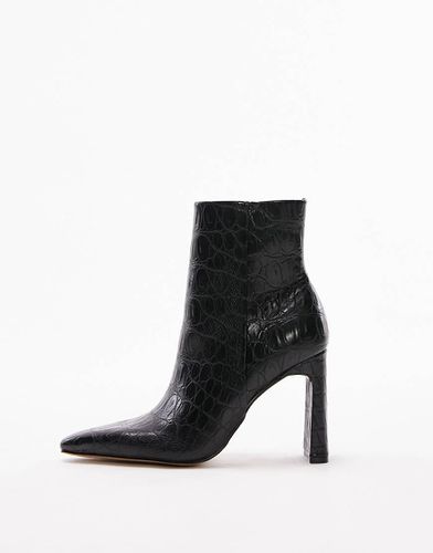 Ophelia - Bottines pointues à talon haut - croco - Topshop - Modalova