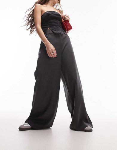 Pantalon ultra long à taille haute - Topshop - Modalova