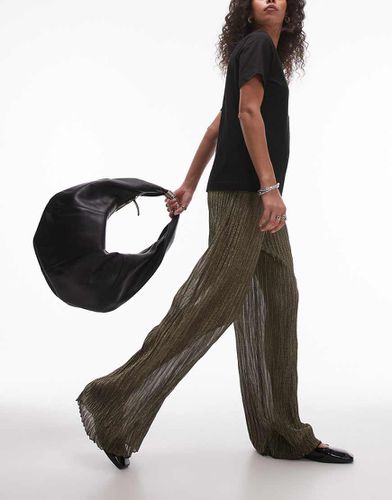 Pantalon en Lurex - Noir et - Topshop - Modalova