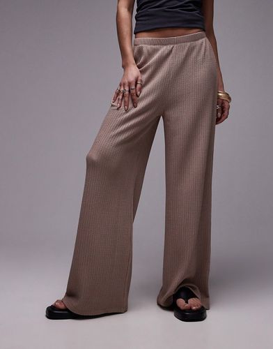 Pantalon plissé casual - délavé - Topshop - Modalova