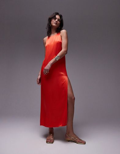 Robe longue col montant de qualité supérieure - Topshop - Modalova