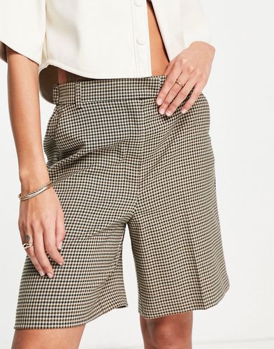 Shorts à carreaux - Marron - Topshop - Modalova