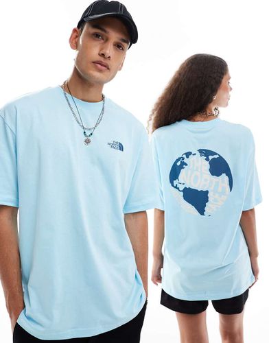 T-shirt oversize avec imprimé globe au dos - clair - The North Face - Modalova