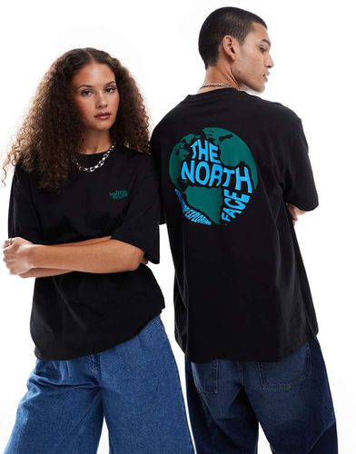 T-shirt oversize avec imprimé globe terrestre au dos - The North Face - Modalova