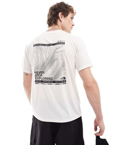 Topographic Foundation - T-shirt avec logo imprimé au dos - cassé - The North Face - Modalova