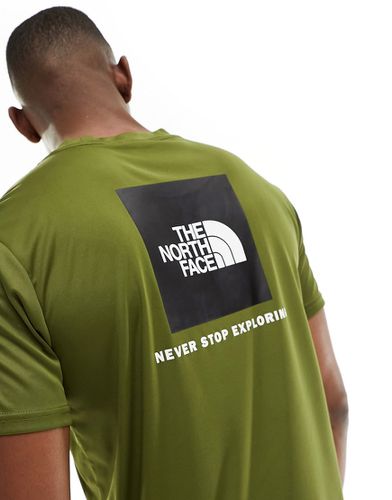 Training Reaxion Redbox - T-shirt avec imprimé au dos - Olive - The North Face - Modalova