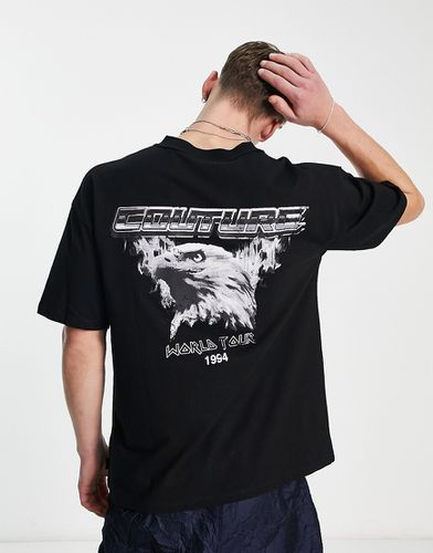 T-shirt décontracté avec imprimé aigle au dos - The Couture Club - Modalova