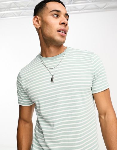 T-shirt rayé - Turquoise - Threadbare - Modalova