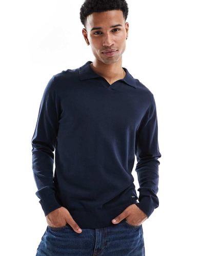 Top manches longues en maille avec col ouvert - Threadbare - Modalova