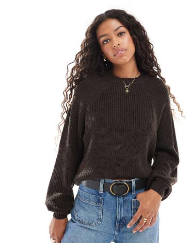 Pull ras de cou - chocolat - Threadbare - Modalova