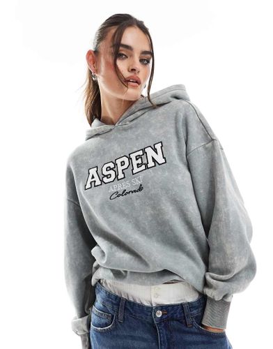 Sweat  capuche  imprim Ski - dlav - Threadbare - Modalova