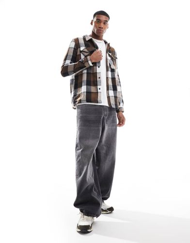 Surchemise en tissu pais bross - Rouille  carreaux - Threadbare - Modalova