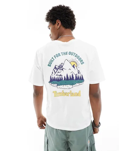 T-shirt oversize avec imprimé paysage montagneux au dos - Timberland - Modalova