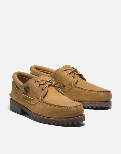 Chaussures bateau en cuir pleine fleur - Blé - Timberland - Modalova