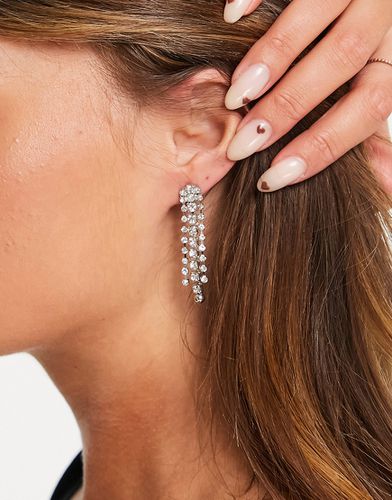 Boucles d'oreilles tendance effet cascade ornées de cristaux - True Decadence - Modalova
