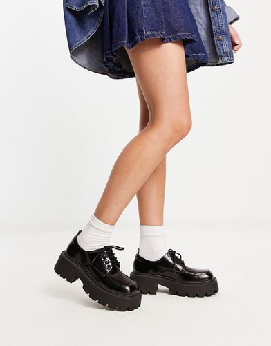 Chaussures à lacets chunky à semelle oversize - Noir - Truffle Collection - Modalova