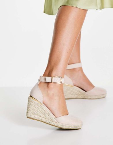 Espadrilles compensées - Beige - Truffle Collection - Modalova