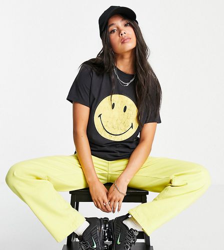 X Smiley - T-shirt classique - délavé - Typo - Modalova