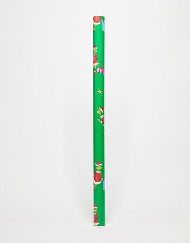 X The Grinch - Rouleau de papier cadeau de Noël de 3 mètres - Typo - Modalova