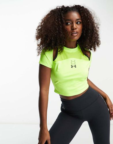 Run Anywhere - Crop top manches courtes - Under Armour - Modalova