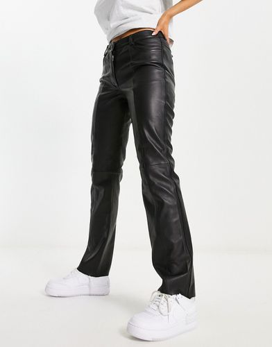 Pantalon droit en cuir véritable - Urbancode - Modalova