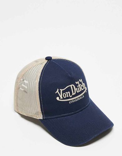 Newark - Casquette camionneur - marine et beige - Von Dutch - Modalova