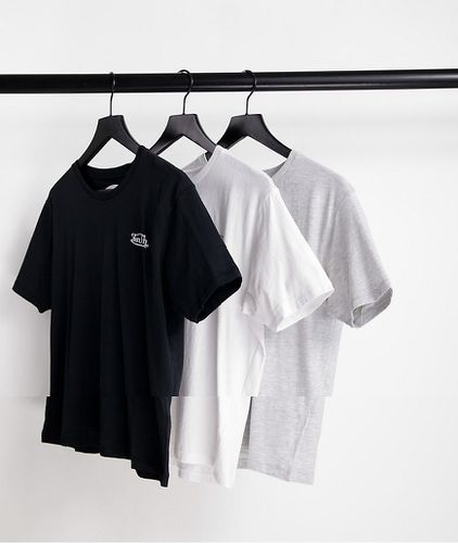 Kinetic - Lot de 3 t-shirts confort - Noir/blanc/gris - Von Dutch - Modalova