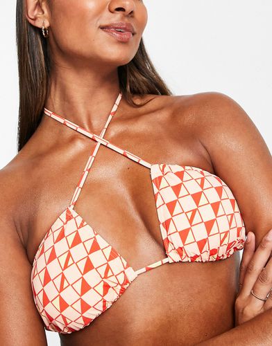 Mix & Match - Haut de bikini triangle à imprimé mosaïque - Rouge/ - Vero Moda - Modalova