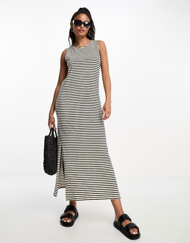 Aware - Robe longue sans manches - Rayures noires et blanches - Vero Moda - Modalova