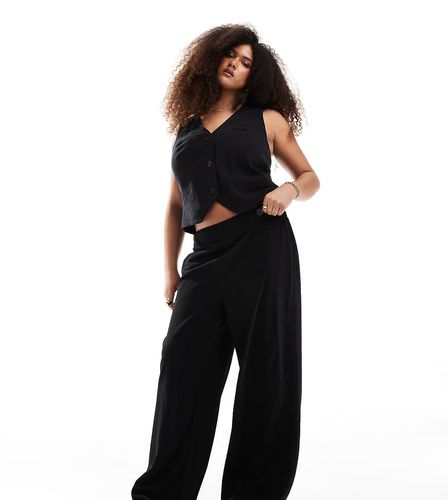 Pantalon large habillé stretch - Vero Moda Curve - Modalova