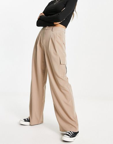 Pantalon cargo ajusté - Camel - Vero Moda - Modalova