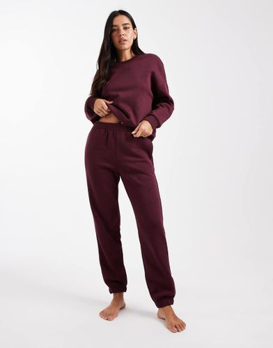 Pantalon de jogging d'ensemble oversize  chevilles resserres - Bordeaux - Vero Moda - Modalova