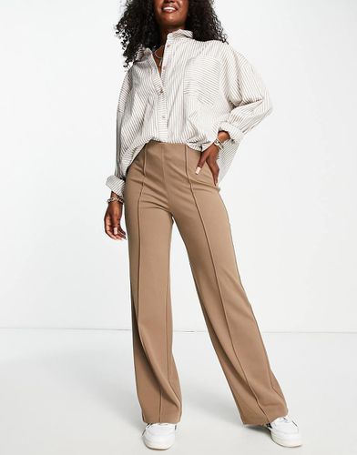 Pantalon large plissé sur le devant - Camel - Vero Moda - Modalova