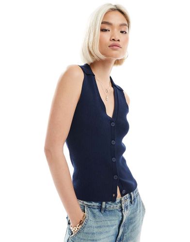 Polo sans manches en maille ctele - Vero Moda - Modalova