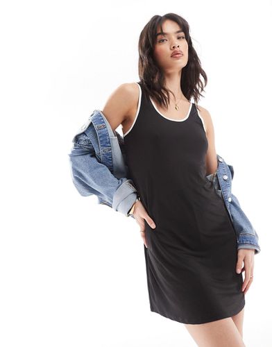 Robe courte en jersey avec short intégré et bords contrastants - Vero Moda - Modalova