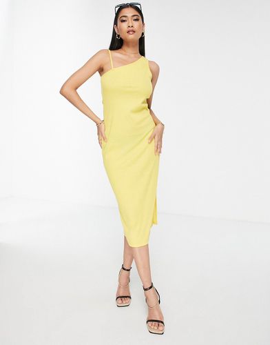 Robe moulante mi-longue asymétrique en jersey - Vero Moda - Modalova