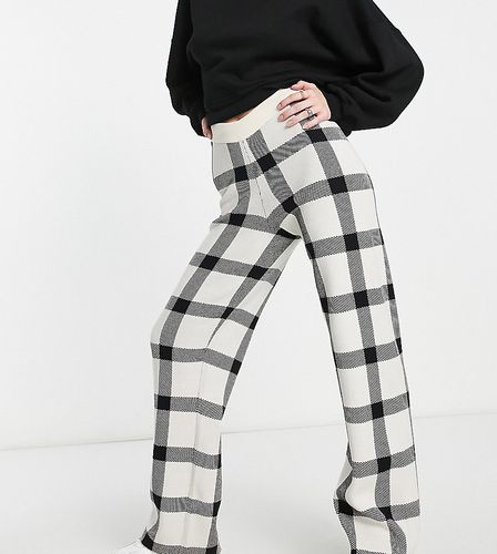 Pantalon d'ensemble à carreaux - Noir et - Vero Moda Tall - Modalova