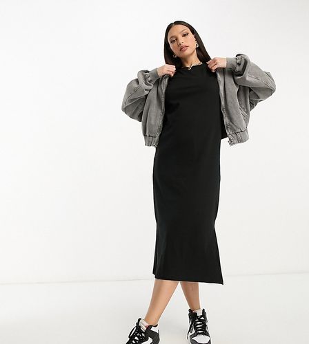 Robe t-shirt longue et oversize - Noir - Vero Moda Tall - Modalova