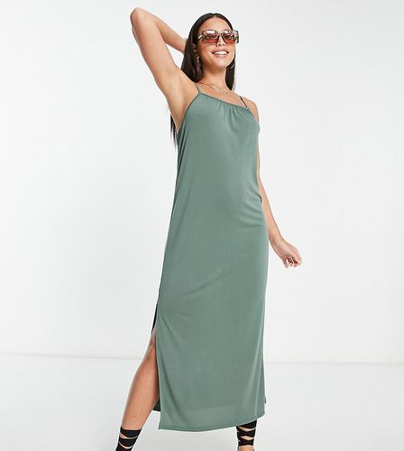 Robe mi-longue légère nouée au dos - Kaki - Vero Moda Tall - Modalova